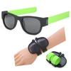 Pulsera de Anillo de Silicona, Anillo a Presión Gafas de Sol, Fácil de Llevar al Ciclismo y Viajar, Protección UV Plegable Personalizada