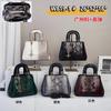 [Bolsa Feminina Shichen] 2025 Nova Moda Bolsa de Couro com Estampa de Cobra Grande Capacidade Couro Macio Comércio Exterior Casual Bolsa de Ombro