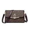 Bolso Cuadrado Pequeño Auténtico Estampado para Mujer 2025 Nuevo Versátil Bolso para Madre Política de Edad Media Bolso de Hombro Bolso de Mano Cruzado