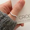 Nuevo Anillo de Curva Ondulada de Diseño de Nicho Simple Ins Diseñador de Nicho Irregular Anillo de Alta Calidad