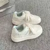 Zapatillas de Cuadros con Suela Gruesa para Mujer 2026 Nuevo Estilo Coreano Zapatos Blancos Versátiles Zapatos Deportivos Casuales para Estudiantes