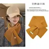 Bufanda de Lana Australiana para Mujer Nueva Versátil Estilo Coreano Atmósfera Pareja Cálida Bufanda Cruzada Calentador de Cuello Protección contra el Frío para Mujer