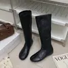 Botas Martin, estilo recto, 2026, punta redonda, con aumento interno de altura, otoño e invierno, estilo europeo y americano, botas largas, circunferencia de caña grande, vintage