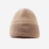 Estilo Coreano Otoño e Invierno Nuevo Sombrero de Invierno para Mujer Nuevo Cálido Sombrero de Piel de Conejo con Letra Bordada Moda Combinable Sombrero de Lana Tejido Moderno