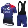 Conjunto de Maillot de Ciclismo Fdj Pantalones Cortos de Manga Corta para Bicicleta Ropa para Montaña y Carretera Hombres y Mujeres Versión de Equipo Ropa de Ciclismo de Secado Rápido