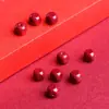 Cristal Jiuyao Mineral Crudo Arena Dorada Púrpura Cubo Pequeño Cuentas Espaciadoras Cuadradas Púrpura Rojo Cinabrio Accesorios Venta Directa del Fabricante