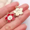 20 Estilos de Corazón Rojo con Goteo de Aceite, Mariposa, Rosa, Aleación, Accesorios de Joyería, Colgantes DIY para Collares y Pulseras