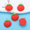 Acessórios de Joias de Resina de Frutas Morango DIY Pulseira Chaveiro Brincos Pingente Pingente Pingente W349