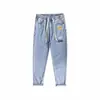 Jeans de Pierna Recta Holgados para Hombre Estilo Hong Kong Marca de Moda Casual Versátil Atractivo Moderno Verano Nuevo Estilo Pantalones Largos
