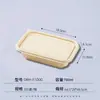 Caixa de Almoço Descartável Biodegradável com Vários Compartimentos, Caixa de Embalagem para Viagem Feita de Amido de Milho Espessado para Refeições Bento