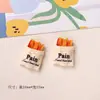 Juguete de Comida de Panadería Occidental Miniatura Accesorios Creativos para Pinzas de Cabello Piezas DIY Imán de Refrigerador de Resina Comida de Simulación