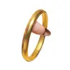 Libro Rojo Pequeño Mismo Estilo Oro Arena Antigua Flor de Loto Pulsera Sutra Interior Anillo Sólido Liso Pulsera Cerrada Pulsera Versátil Retro