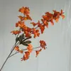 Floristería de Simulación de Boda Naranja Material de Flores Naranja Naranja Tema Arreglo de Lugar de Boda Hotel Arreglo de Flores de Plástico