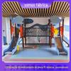Brinquedos ao ar livre infantis de luxo desenho animado placa de PE combinação de plástico escorrega creche comunitária furo de perfuração escalada multifuncional