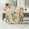 Bolsa de Maquillaje Transfronteriza Estilo Nuevo Estilo Ins, Neceser de Lona de Gran Capacidad, Bolsa de Almacenamiento Portátil de Viaje con Bordado de Margaritas Pequeñas