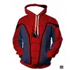 Moletom com Estampa de Teia de Aranha Digital 3D Anime Cosplay Pulôver Roupa Exterior Europeia Americana Transfronteiriça Outono Inverno Moletom Solto