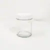 Botella de Crema Transparente de 150 ml Taza para Velas Botella de Vidrio Transparente Sellada Botella Muestreadora para Reempaque de Cosméticos Crema para Ojos