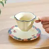 Colador de Té de Cerámica Blanca Dorada Mineral de Roca Hecho de Fábrica, Filtro de Té, Separador de Agua de Té, Platillo para Taza de Té, Malla Filtro para Hojas de Té, Accesorios para Ceremonia del Té