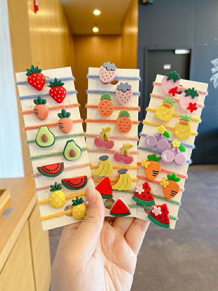 毛绒拇指圈卡通皮筋