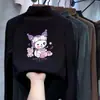 Blusa térmica infantil com forro de fleece, gola alta parcial, mangas compridas, outono e inverno, roupa íntima espessa para meninas, camada base fofa