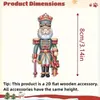 12 Soldados Cascanueces Decoraciones para Árbol de Navidad de Madera Decoración Festiva para el Hogar Regalos Festivos y para Fiestas