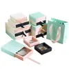 Caja de Suspensión de Película Pe con Bloques de Color Dopamina Caja de Joyería Antioxidation Caja de Joyería Tipo Cajón Caja de Suspensión para Anillos Caja de Empaque para Joyería