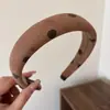 Ciruela Mareada ~ Diadema de Lunares Retro Perezosa Diadema Esponjosa de Celebridad de Internet de Gama Alta Pasador para el Cabello para la Parte Superior del Cráneo Viaje para Mujeres