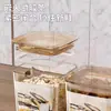 Latas Selladas para Granos, Cajas de Almacenamiento para Cocina, Latas Transparentes de Plástico de Grado Alimenticio, Contenedores Sellados para Almacenamiento de Productos Secos y Té