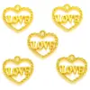 Accesorios de joyería DIY Colgante de aleación LOVE Pulsera multicolor Llavero Colgante decorativo A127