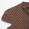 Item Quente de Venda Cruzada do Aliexpress Moda Nova Primavera Popeline de Bolinhas de Alta Qualidade Top 3067054