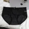 Calcinhas Sexy de Renda e Tela, Sem Costura, Cintura Média, Algodão, Forro Antibacteriano, Respirável e Confortável, Calcinhas para Meninas