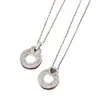 Nuevos Productos Europeos y Americanos 2025 Aliexpress Moda Lujo Ligero Elegante Collar Redondo con Colgante de Corazón Completamente Incrustado de Diamantes Zirconia para Mujer