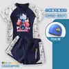Traje de baño para niños, dos piezas de bañador de Transformers para niños, bañador corto, set de natación y aguas termales con protección solar