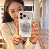 Adequado para capas de celular Apple 17 Pro Max e iPhone 16: minimalista, resistente a quedas e com um elegante design de chapéu rosa, estrela e elefante