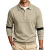 Sudadera Pesada Estilo Americano para Hombre, Bestseller Amazon 2026, Casual Simples para o Dia a Dia com Gola de Cor Contrastante
