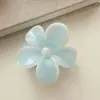 Clip de Plástico Color Gelatina Dulce Flor Pinza para el Cabello con Textura Pinza de Flor de Cinco Pétalos Accesorios para el Cabello Nuevo Pinza para el Cabello Tocado