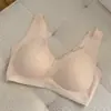 Roupa Íntima Sem Costura Espiga de Trigo para Mulheres, Sutiã de Renda e Látex Sem Fio para Seios Pequenos, Push-Up, Anti-Queda, Coleta Lateral dos Seios, Sutiã Estilo Regata