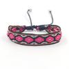 Pulsera de cinta jacquard geométrica con triángulos de diamantes de estilo étnico, pulsera bohemia, pulsera tejida con encaje