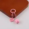 Cadena de Anillas de Primavera Colorida con Colgantes de Pentagrama y Corazón Accesorios de Cadena para Colgar Llaveros DIY Material de Cuentas