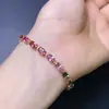 Suministro Transfronterizo de Pulseras de Turmalina Natural S925 4*6mm Joyería Pulseras Accesorios para Mujer Venta al por Mayor