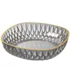 Bandeja de Frutas para Sala de Estar Uso Doméstico Nuevo Modelo 2025 Mesa de Café Plato de Frutas Bol de Frutas de Lujo Ligero Canasta de Frutas Bandeja de Bocadillos