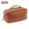 Bolsa Cosmética de PU para Mulheres 2025 Nova Portátil Grande Capacidade Bolsa Portátil para Armazenamento de Pincéis de Maquiagem Bolsa de Higiene Pessoal de Viagem