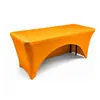 Funda de mesa elástica con espalda descubierta, mantel, funda de mesa rectangular práctica, stand de exposición, actividad, mantel elástico para exteriores