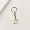 Colgante creativo para llavero de casa con azulejos rústicos, accesorio de decoración DIY de resina para bolsos y llaveros