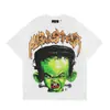 Hermosa Moda Hell Star Ins Mismo Estilo Vintage Estampado Top para Hombre y Mujer Casual a la Moda Algodón Puro Lavable Camiseta de Manga Corta