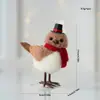 Nuevos Pájaros de Pareja en Ambiente de Amor Decoraciones Navideñas Decoración Interior para el Día de San Valentín Arreglo de Atmósfera para Ventana de Centro Comercial