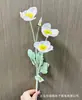 Flores de amapola artificiales de alta calidad con un tacto realista, adecuadas para la decoración del hogar, arreglos florales, decoraciones de salones de bodas y decoración del hogar.