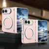 Adecuado para funda de teléfono Apple Duo, soporte giratorio, soporte para coche de PC, adsorción magnética, funda protectora de marco medio para pantalla plegable Apple Duo