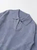 2025 Otoño Nuevo Moda Europea y Americana Versátil Casual Simple Holgado Aspecto Adelgazante Estilo Camisa Polo Prendas de Punto Superior