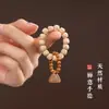 Pulseira Autêntica de Sementes de Flor da Paixão Rezhen com Círculo Único e Artesanato de Corte Direto, Contas de Oração Budista, Pulseira de Casal, Pulseira de Estilo Antigo